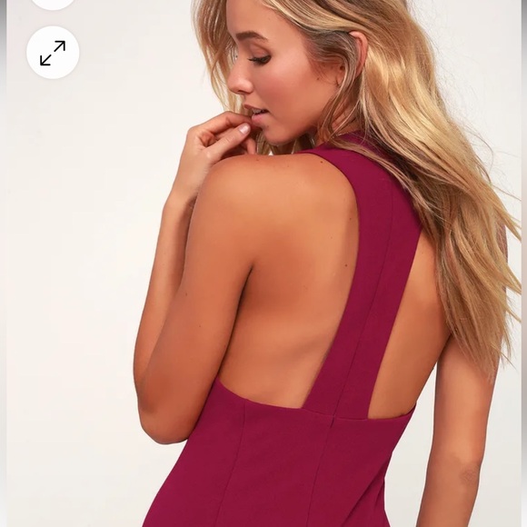Lulu’s Shaken Not Stirred Magenta Sleeveless Bodycon Mini Dress S - Picture 9 of 9